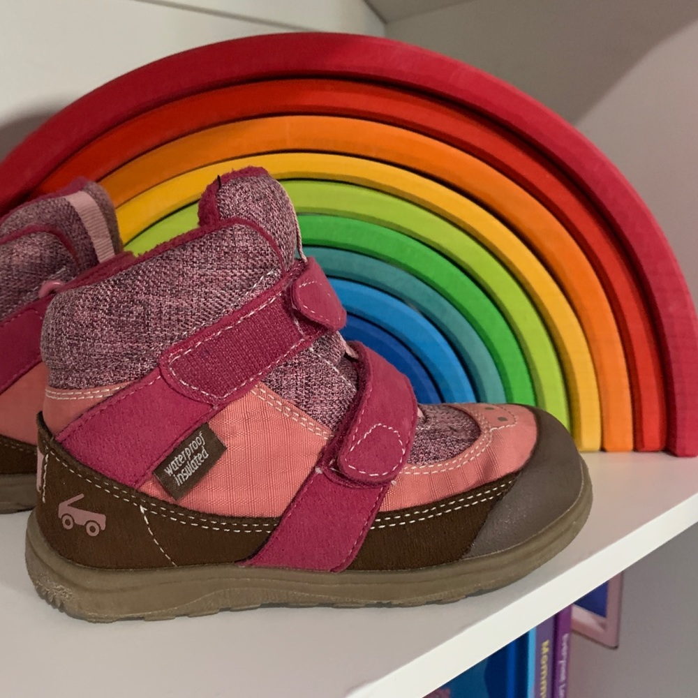 See Kai Run Pink Waterproof Boots